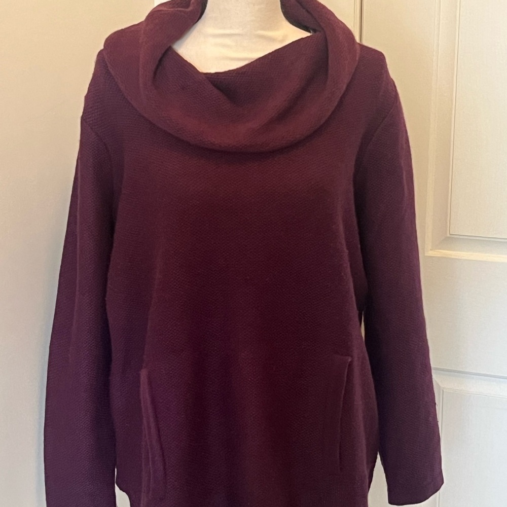Jones New York Purple Cowl Neck Sweater 1X